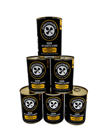 Huhn mit Karotte und Birne