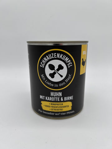 Huhn mit Karotte und Birne